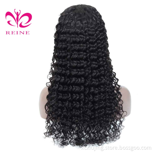 Cuticle Aligned Remy Hair Lace Frontal Pre-Plucked Brazilian Virgin Human Hair Deep Wave 13x4 double drawn human hair wigs